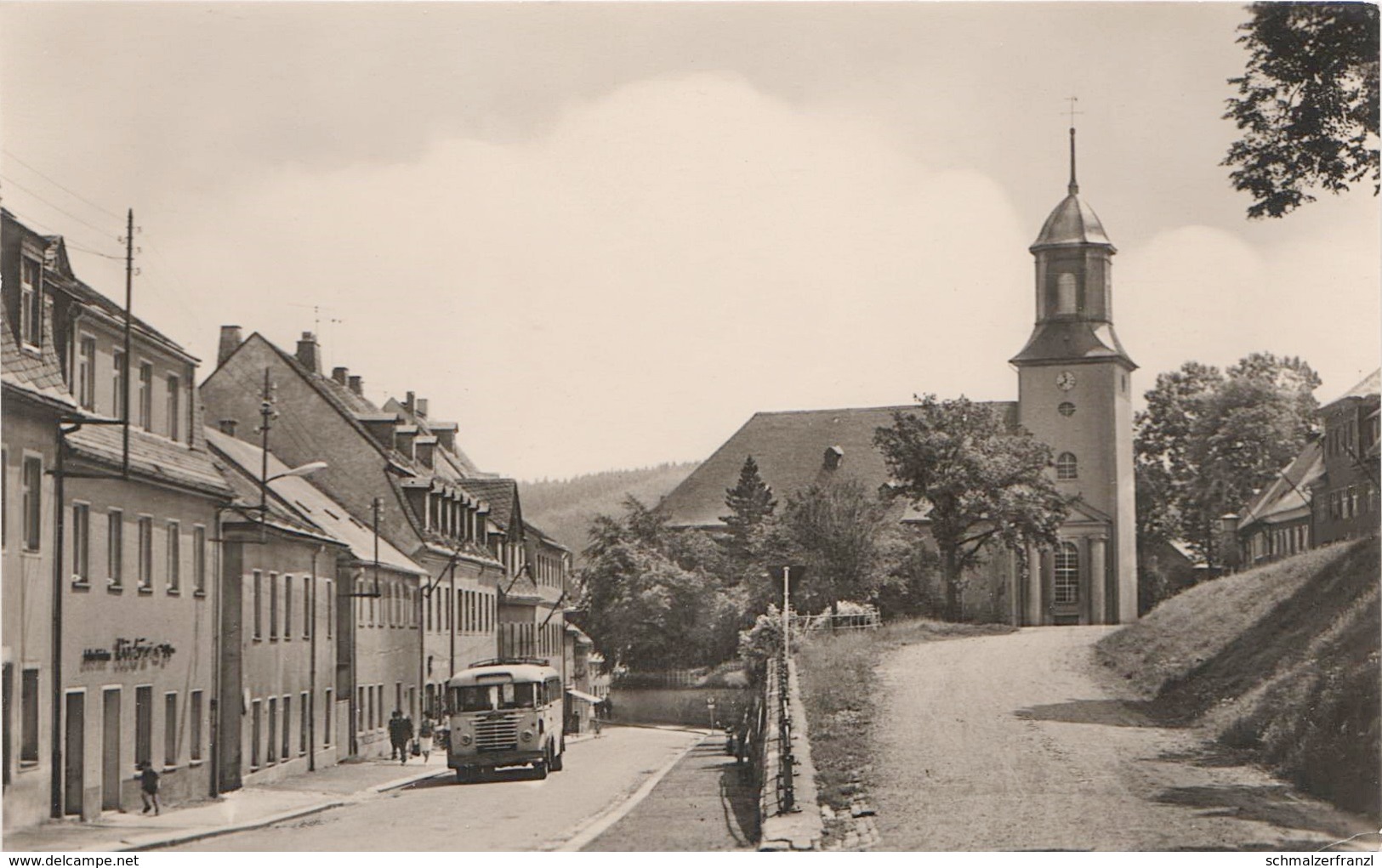 AK Grünhain Bäckerei Ikarus a Beierfeld Aue Schwarzenberg Lauter Bernsbach Elterlein Raschau Schwarzbach Erzgebirge DDR