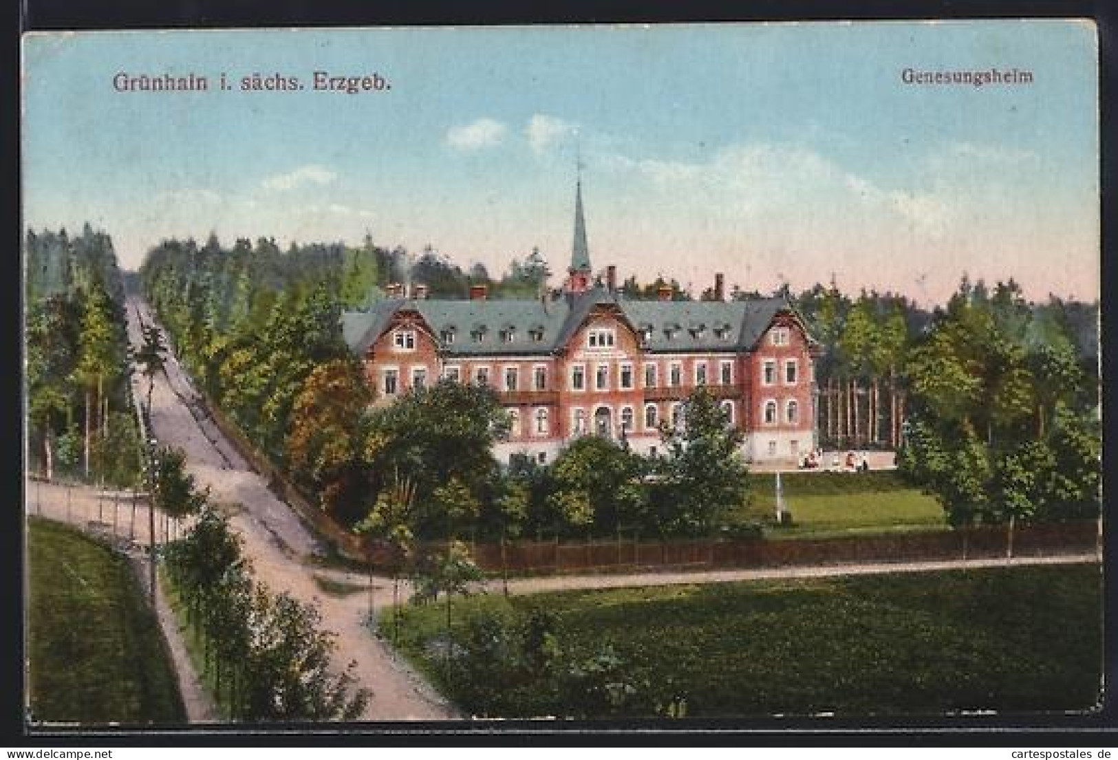 AK Grünhain i. sächs. Erzgeb., Genesungsheim am Wald