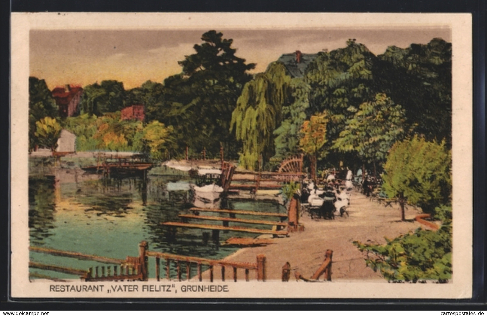 AK Grünheide, Restaurant Vater Fielitz von A. Walter