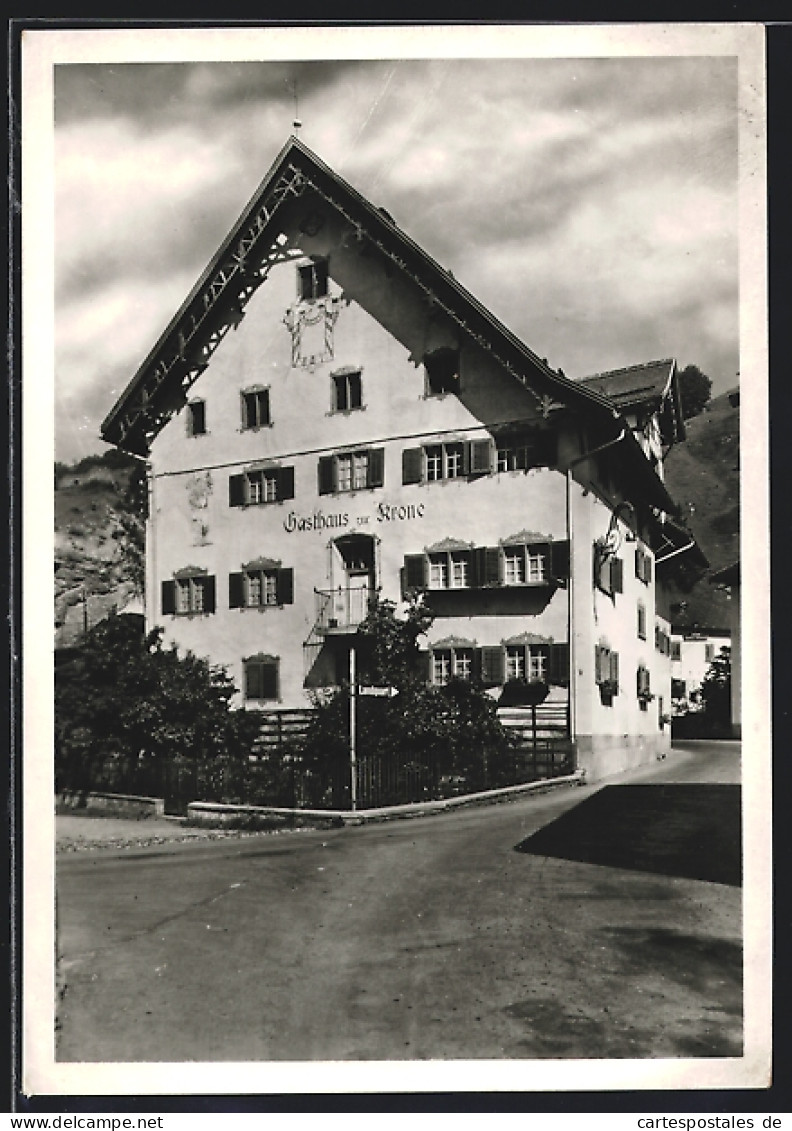 AK Grüsch, Landgasthof zur Krone