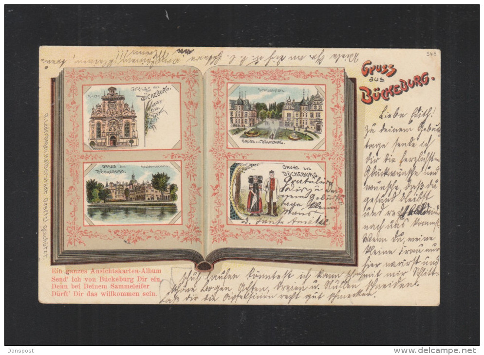 AK Gruß aus Bückeburg 1901