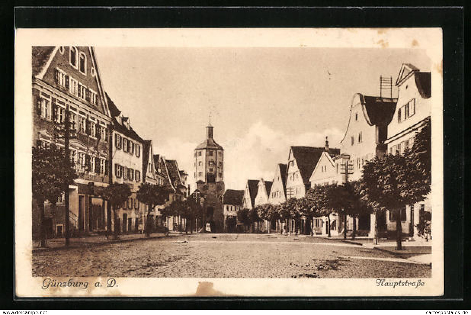 AK Günzburg a. D., Hauptstrasse