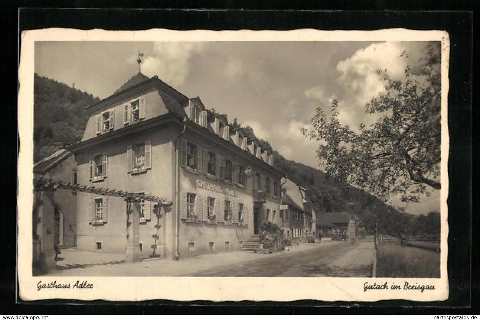 AK Gutach im Breisgau, Blick auf das Gasthaus Adler