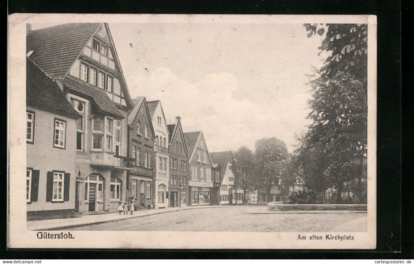AK Gütersloh, Partie am alten Kirchplatz