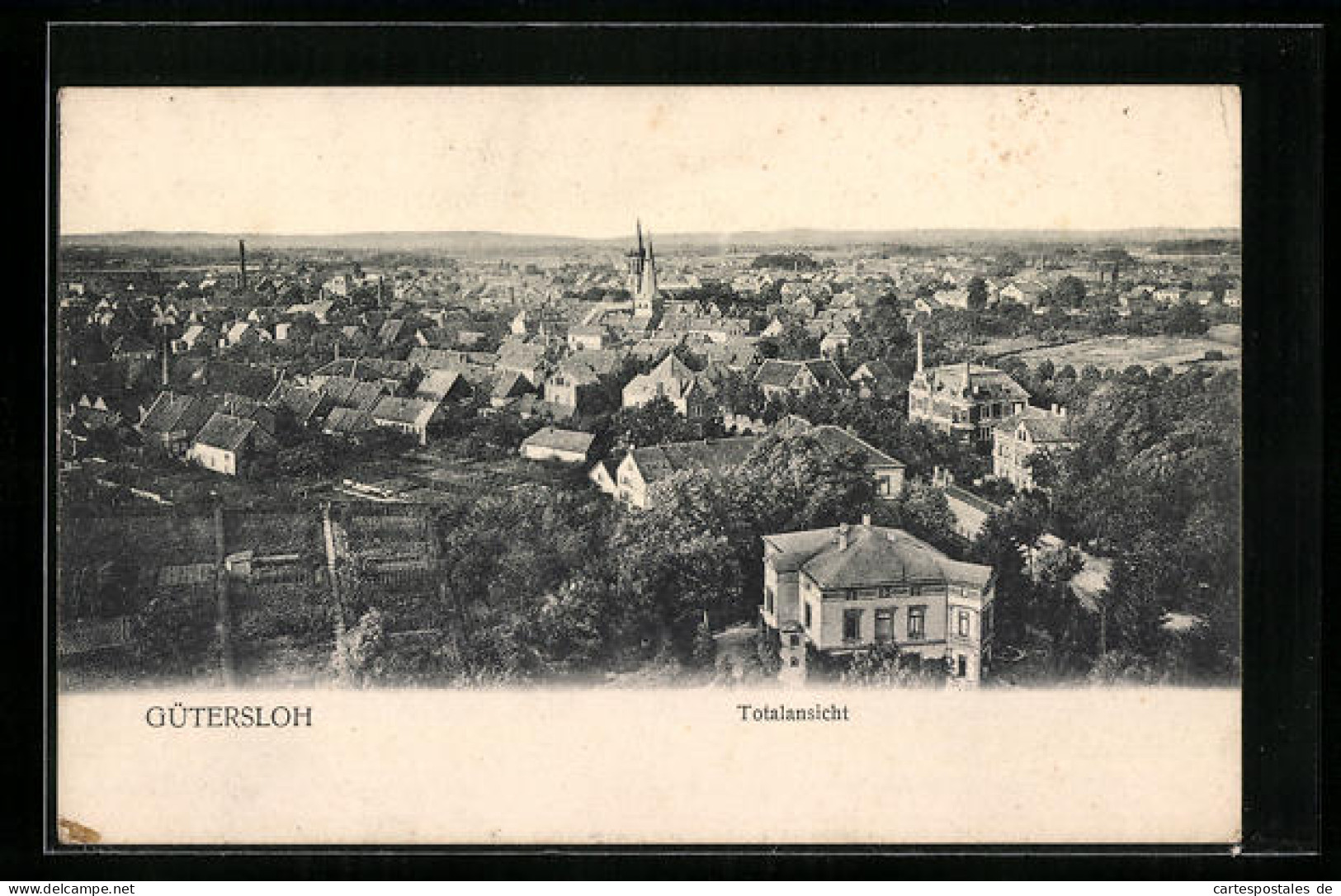 AK Gütersloh, Totalansicht der Stadt