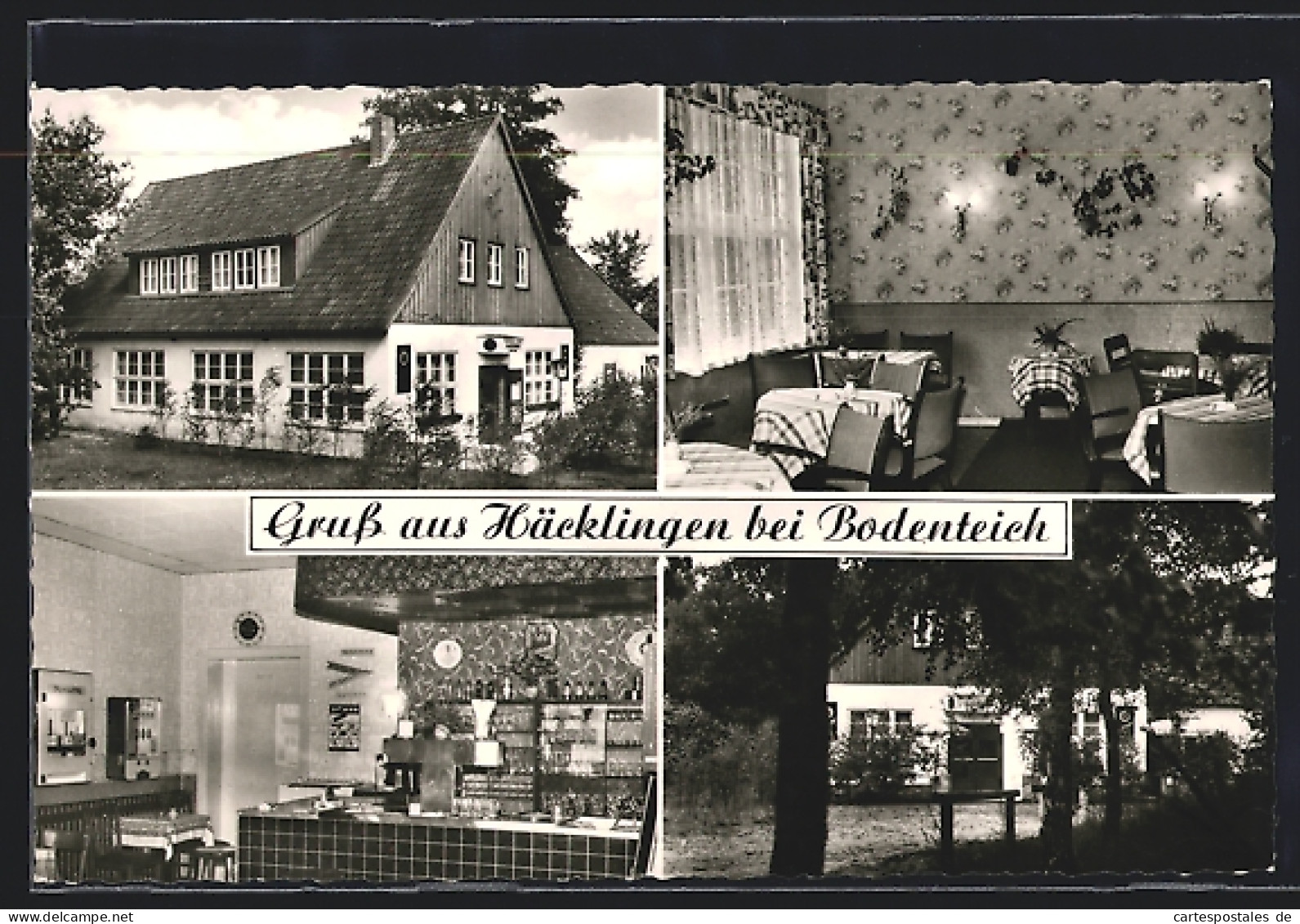 AK Häcklingen bei Bodenteich, Gaststätte und Café Waldesruh, Inh. W. Guttau