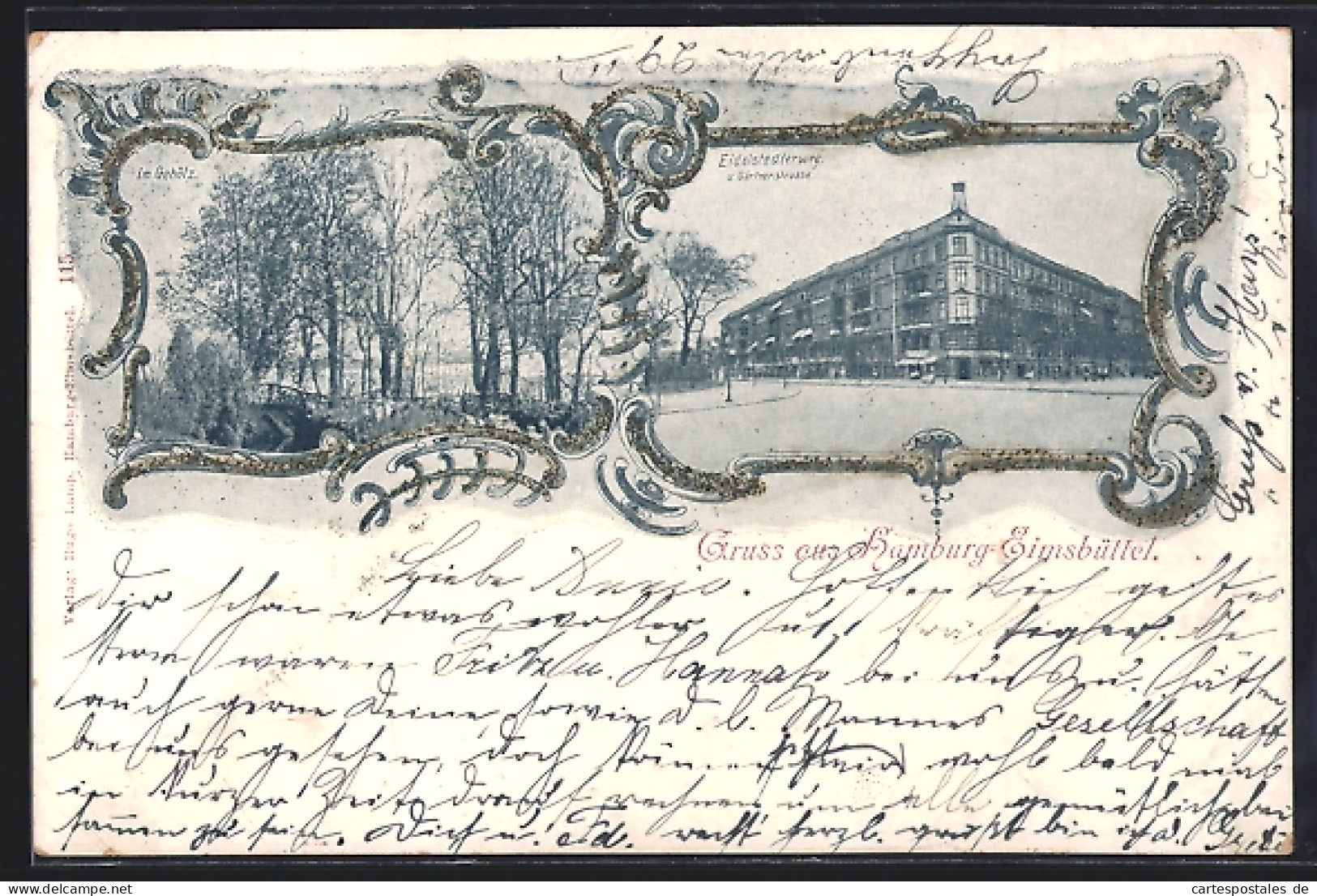 AK Hamburg-Eimsbüttel, Eidelstedterweg und Gärtnerstrasse