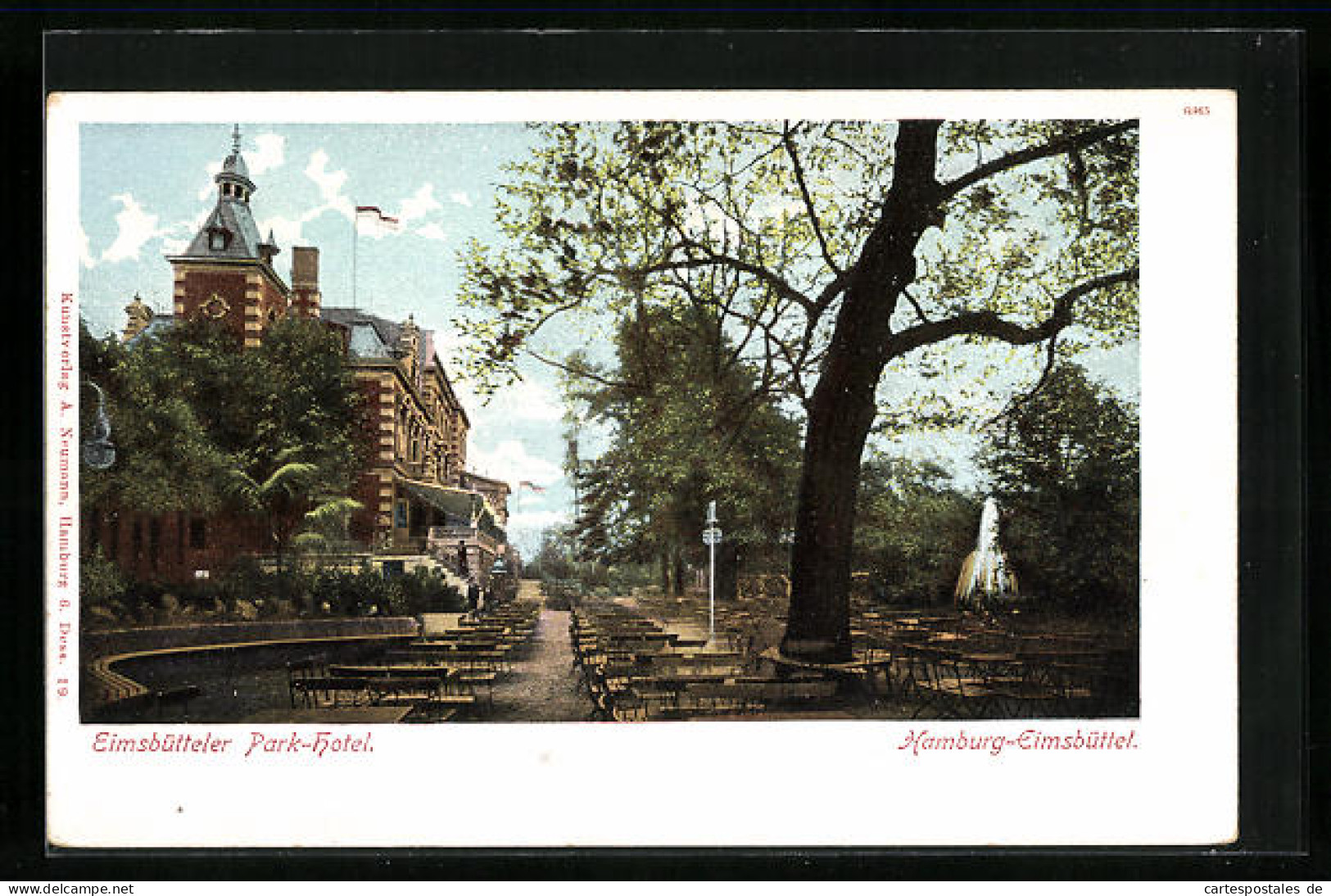AK Hamburg-Eimsbüttel, Eimsbütteler Park-Hotel mit Garten