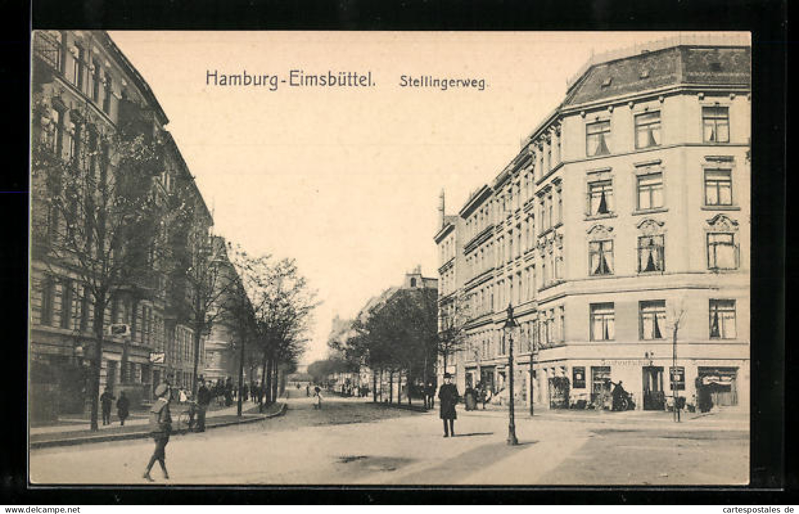 AK Hamburg-Eimsbüttel, Partie am Stellingerweg