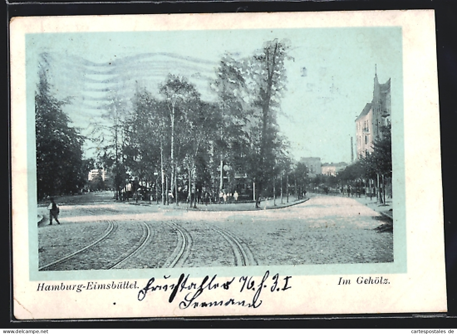 AK Hamburg-Eimsbüttel, Strassenpartie Im Gehölz