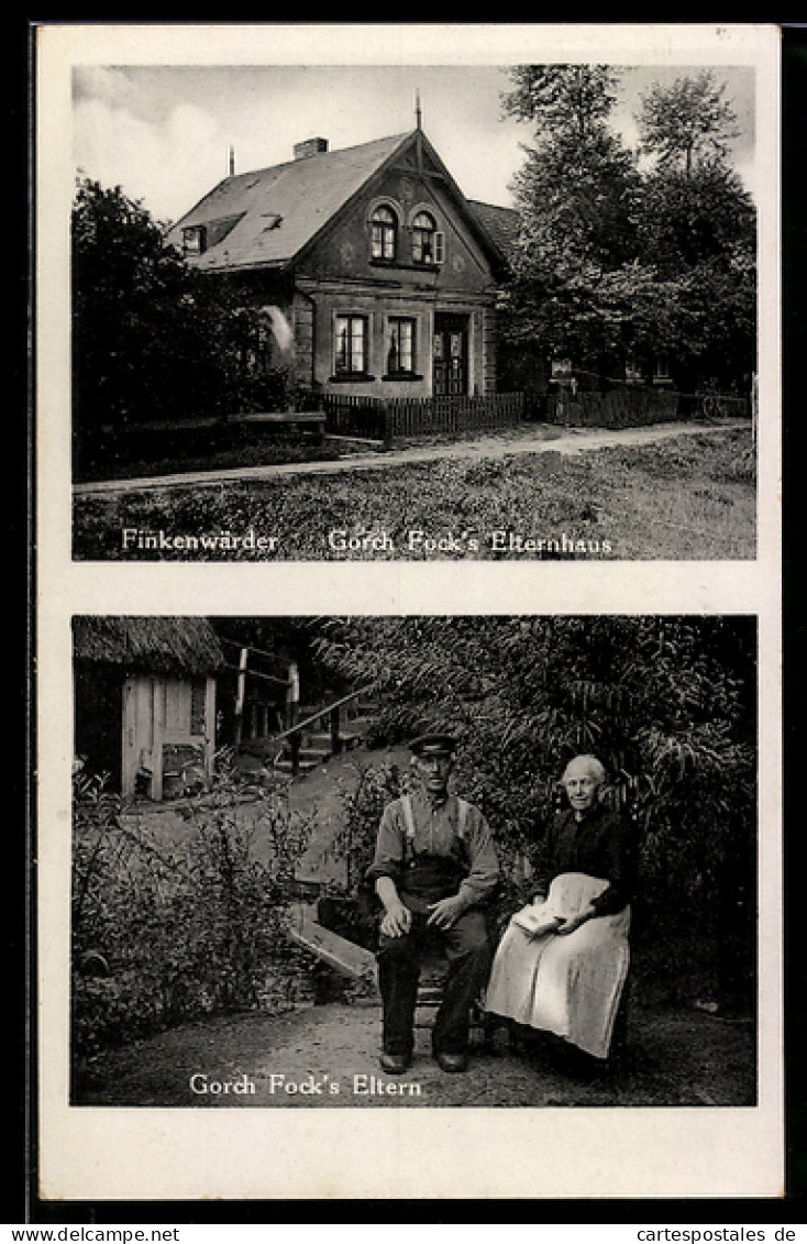 AK Hamburg-Finkenwerder, Gorch Fock`s Elternhaus, Gorch Fock`s Eltern