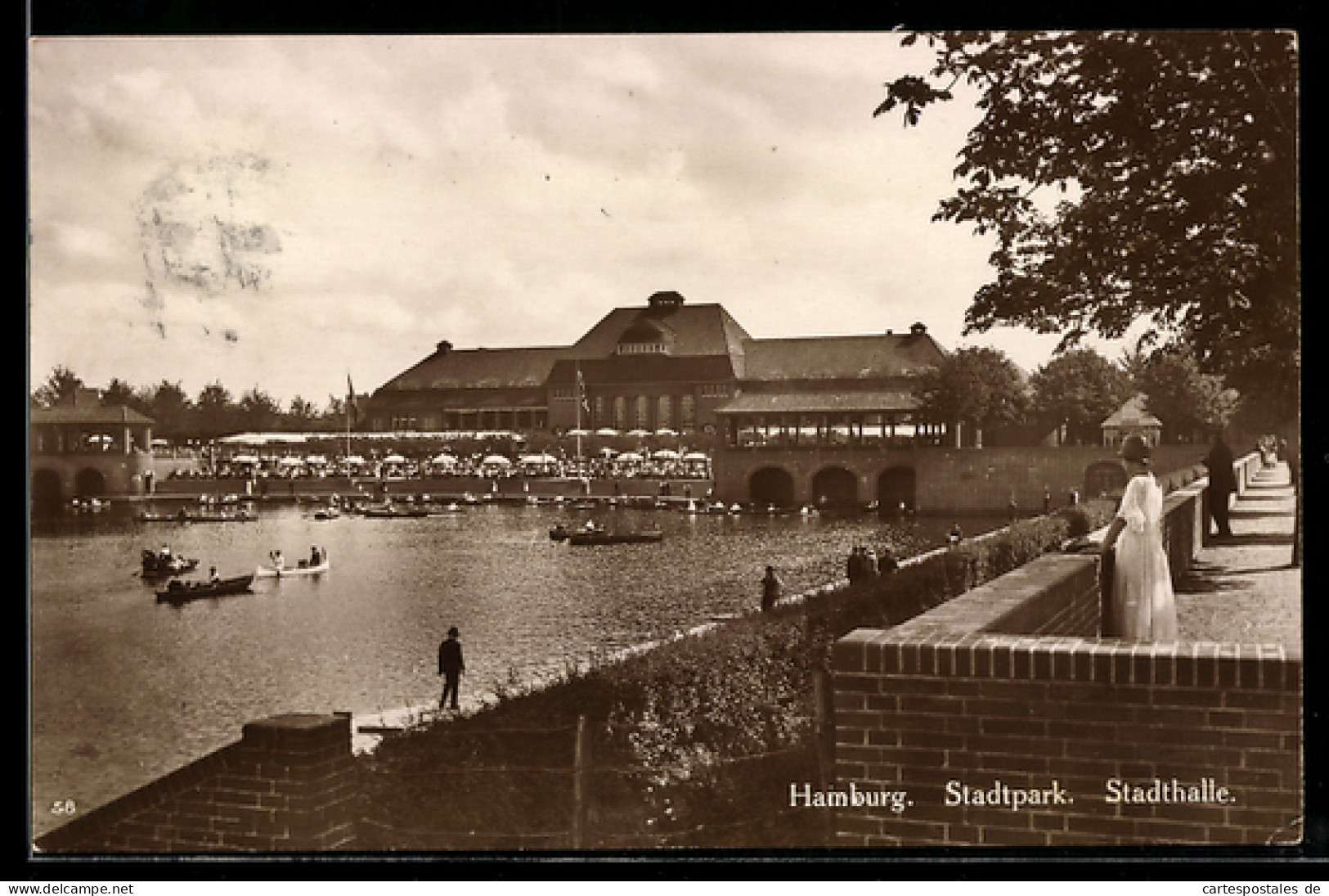 AK Hamburg-Winterhude, Stadtpark u. Stadthalle