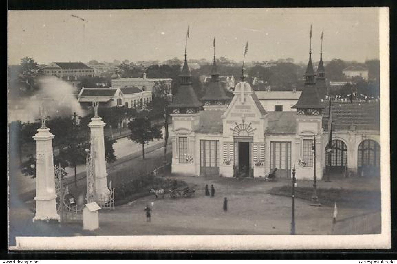 AK Hanoi, Pavillon der Philippinen auf der Ausstellung 1902