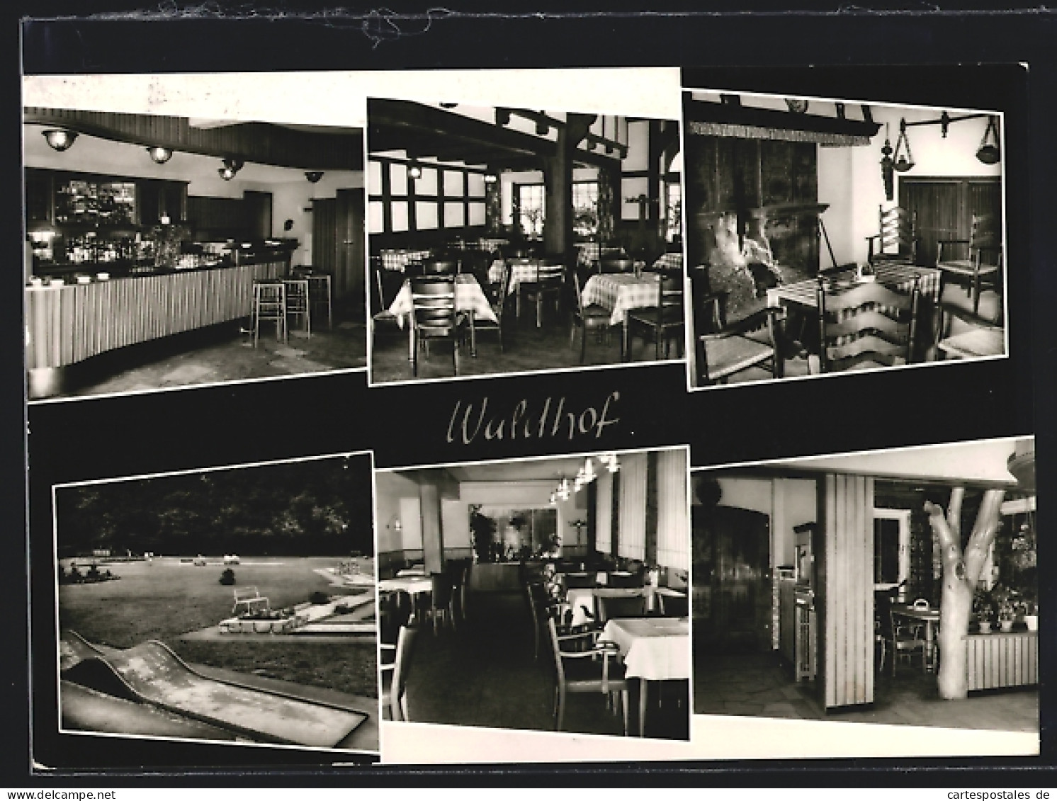 AK Harsewinkel i. Westf., Waldhof-Hotel in sechs Ansichten