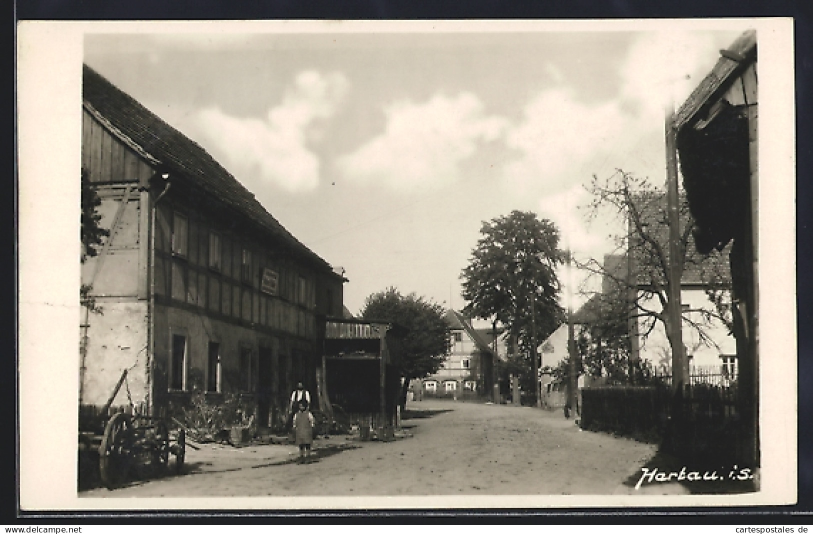AK Hartau i. S., Strassenpartie im Ort