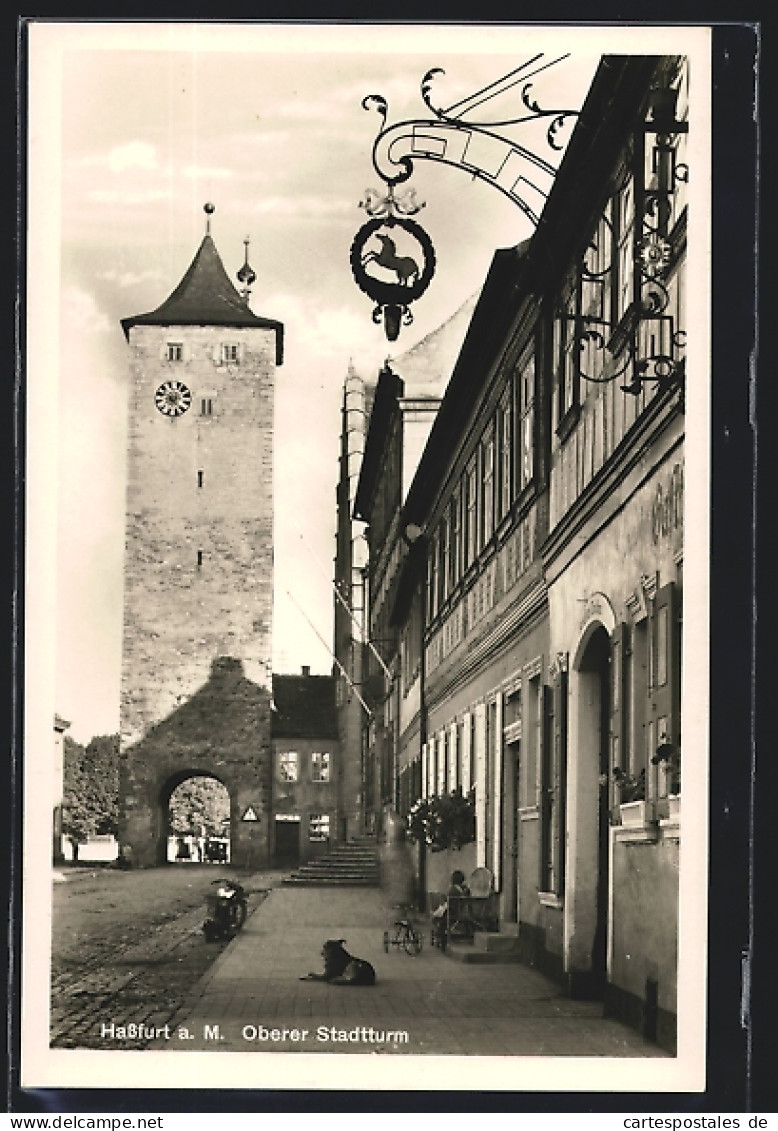 AK Hassfurt a. M., Oberer Stadtturm