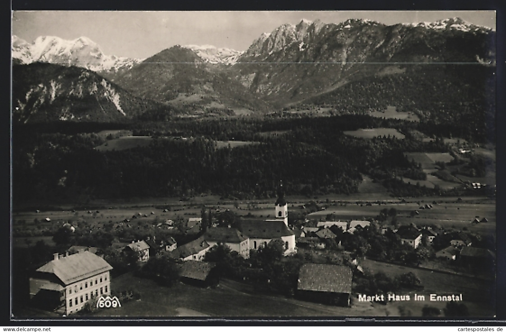 AK Haus im Ennstal, Teilansicht mit Kirche
