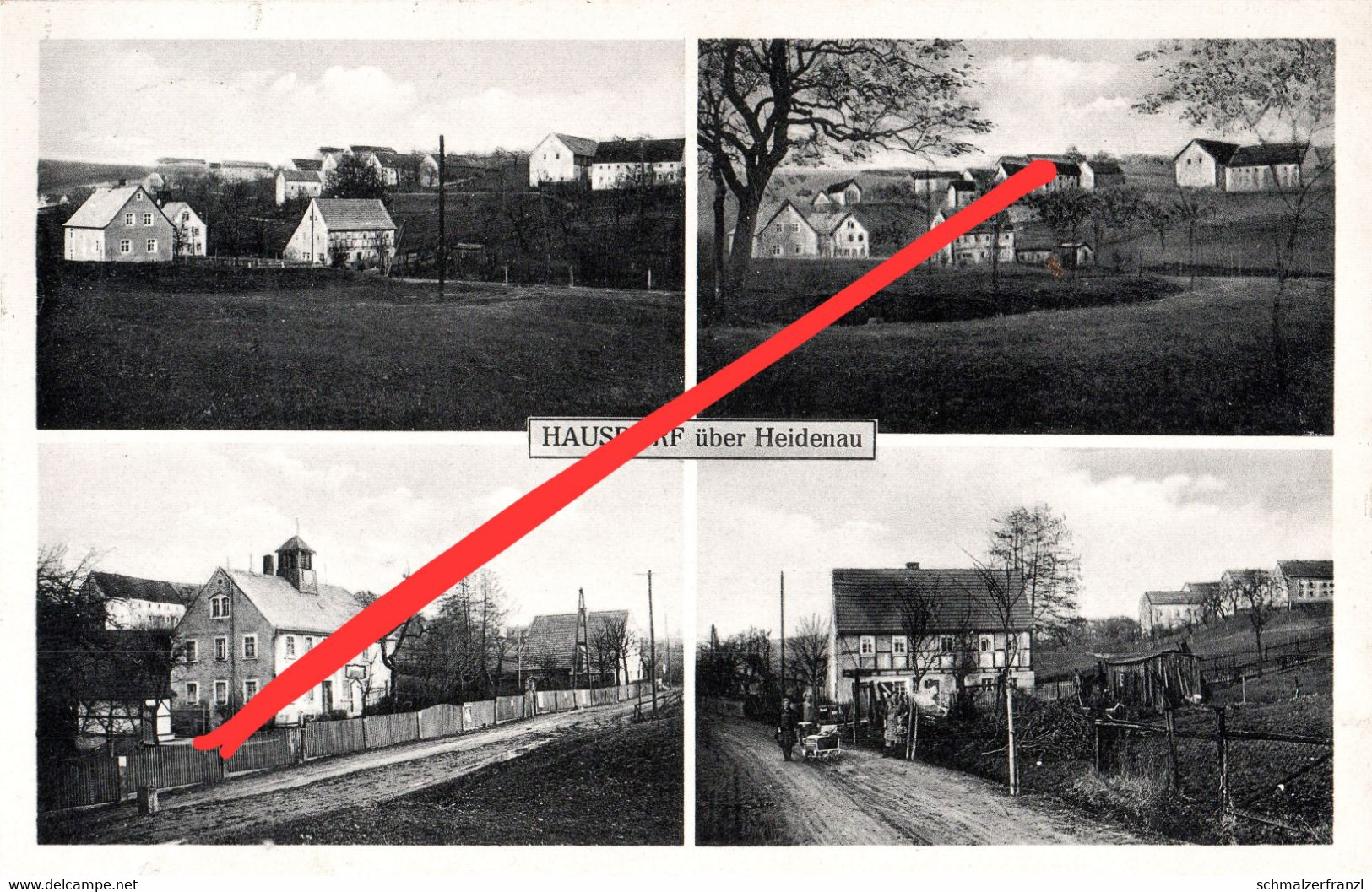 AK Hausdorf Laden Reichel a Heidenau Reinhardtsgrimma Glashütte Cunnersdorf Schlottwitz Mühlbach Maxen Kreischa Dohna