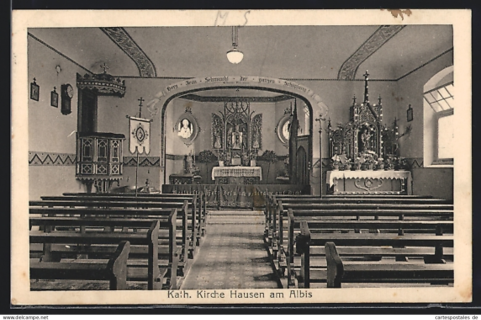 AK Hausen am Albis, Innenansicht Katholische Kirche