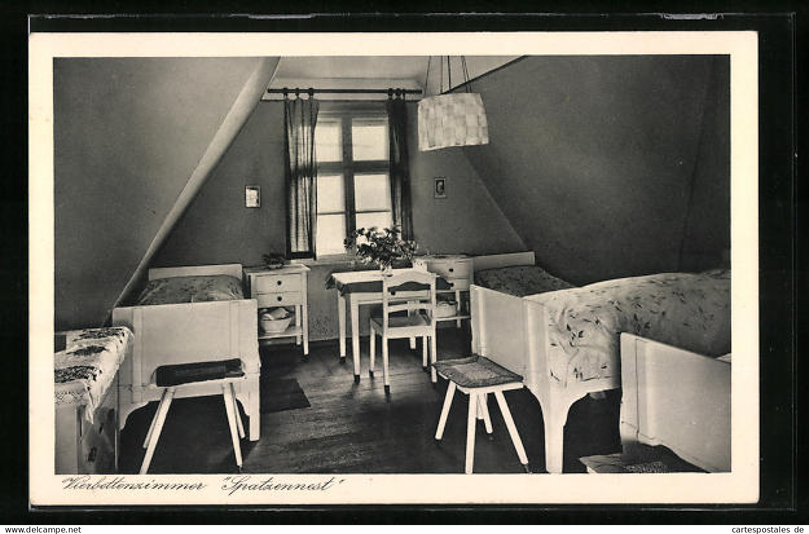 AK Hauteroda bei Heldrungen a. U., Mädchen-Erholungsheim Haus auf dem Berge, Innenansicht