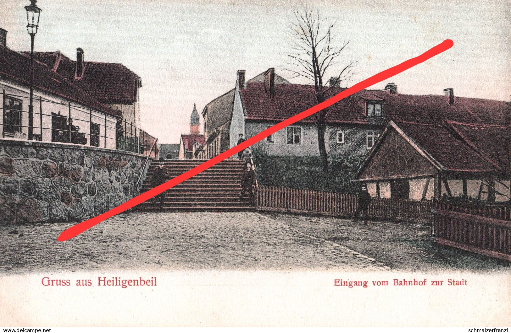 AK Heiligenbeil Mamonowo Мамоново Bahnhof вокзал a Schirten Karben Steindorf Bregden Königsberg Kaliningrad Калинингра́д