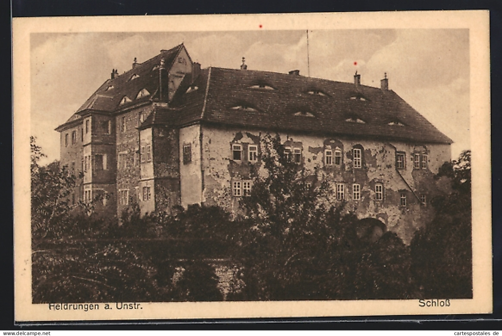 AK Heldrungen, Blick zum Schloss