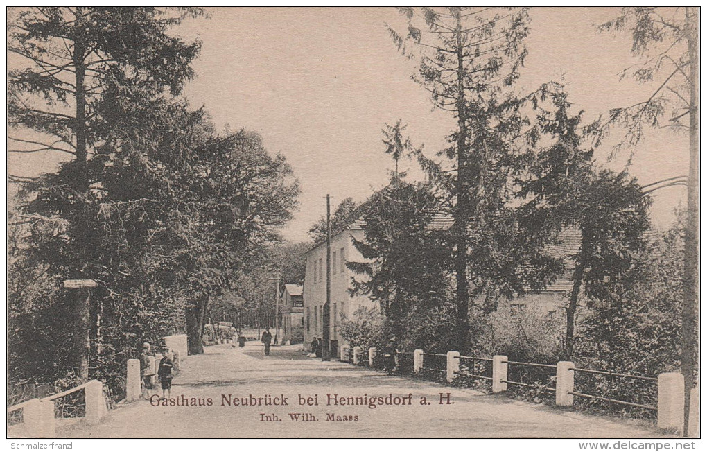 AK Hennigsdorf a. H. Gasthaus Neubrück bei Berlin Tegel Pankow Spandau Frohnau Velten Oranienburg Birkenwerder