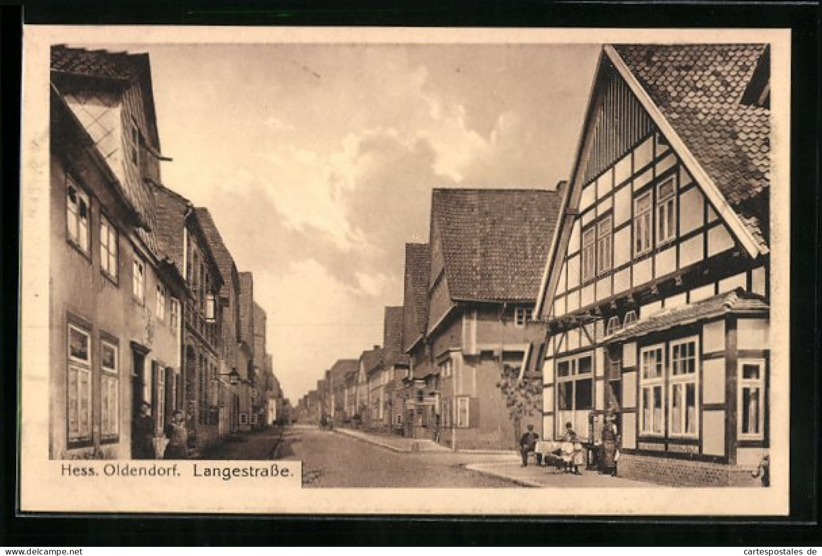 AK Hessisch Oldendorf, Blick in die Langestrasse