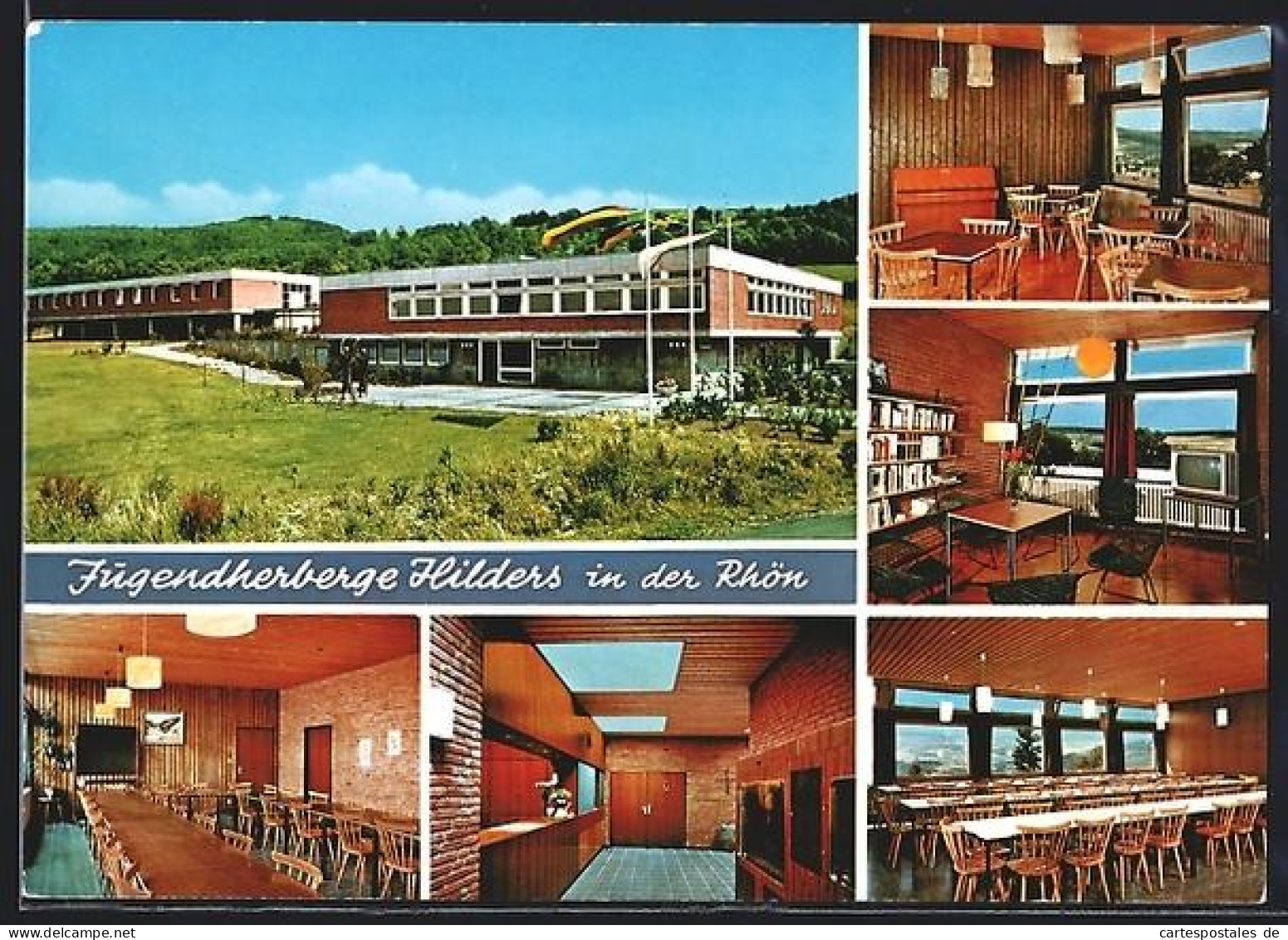 AK Hilders /Rhön, Jugendherberge, Speisesaal, Aufenthaltsraum