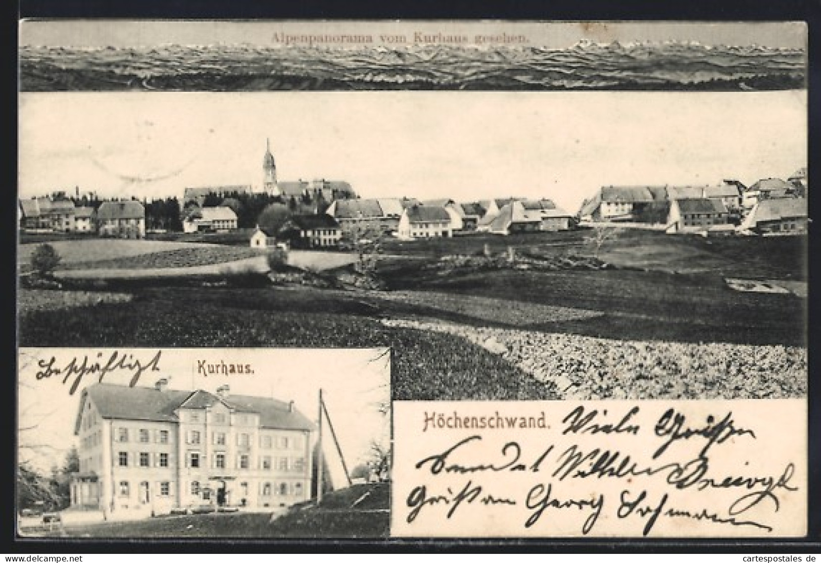 AK Höchenschwand, Ortsansicht, Kurhaus