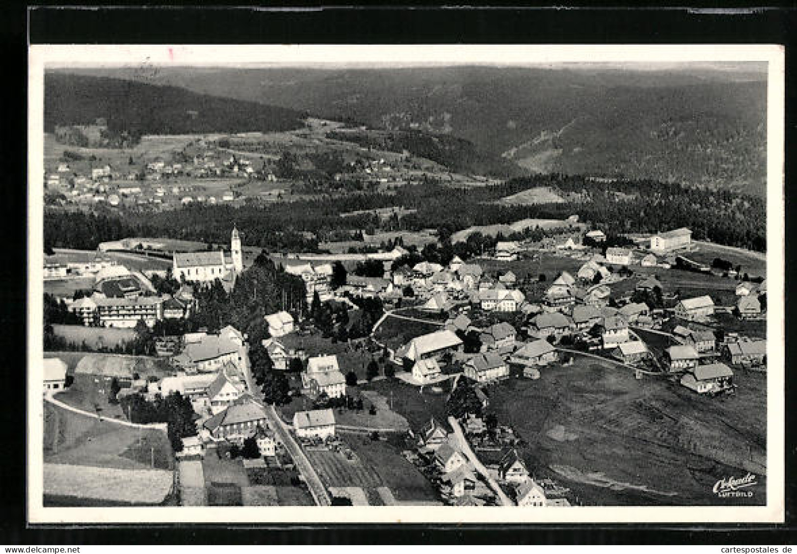 AK Höchenschwand /Schwarzw., Ortsansicht, Fliegeraufnahme