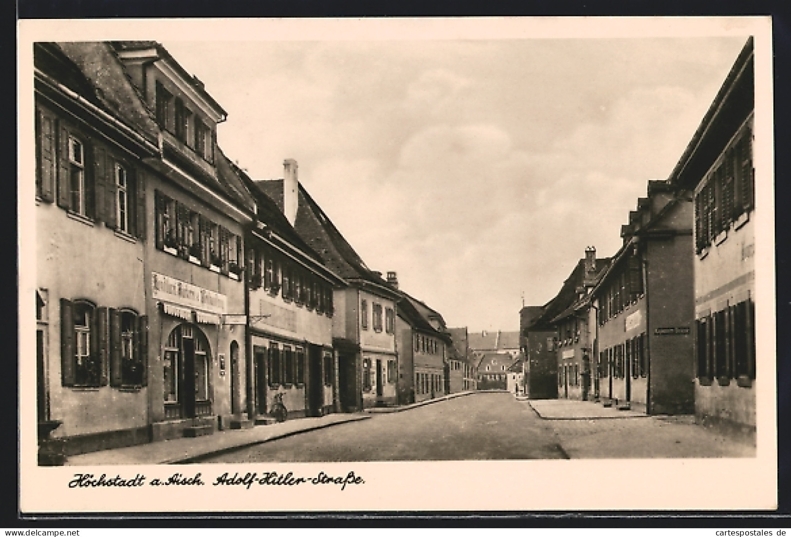 AK Höchstadt a. Aisch, blick in die Strasse