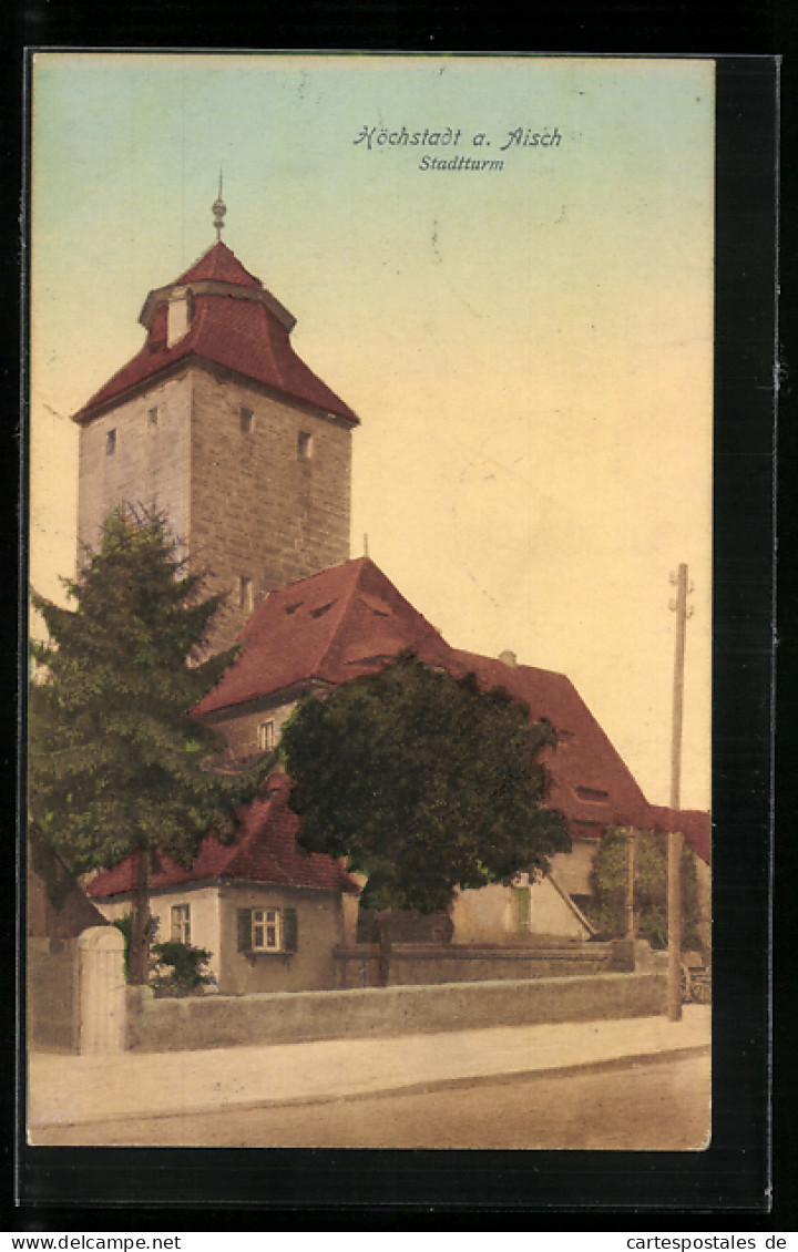 AK Höchstadt a. Aisch, Partie am Stadtturm