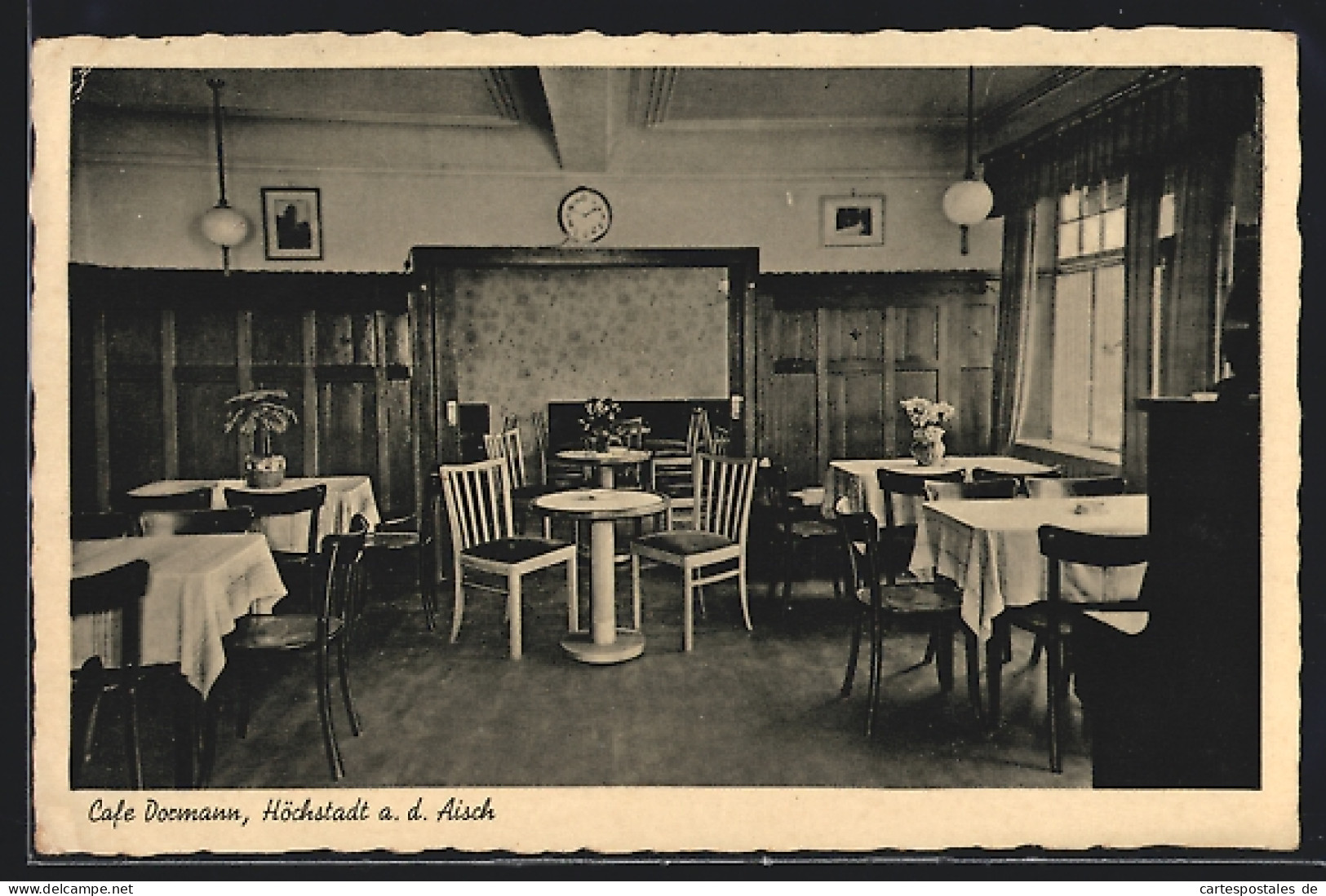 AK Höchstadt a. d. Aisch, Cafe und Konditorei Dormann, Innenansicht