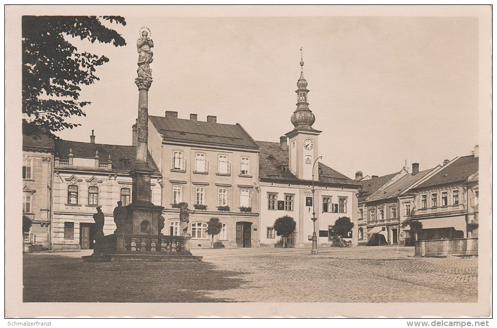 AK Hohenstadt Zabreh Markt Gasthof bei Mährisch Schönberg Sumperk Landskron Lanskroun Müglitz Mohelnice Blauda Bludov