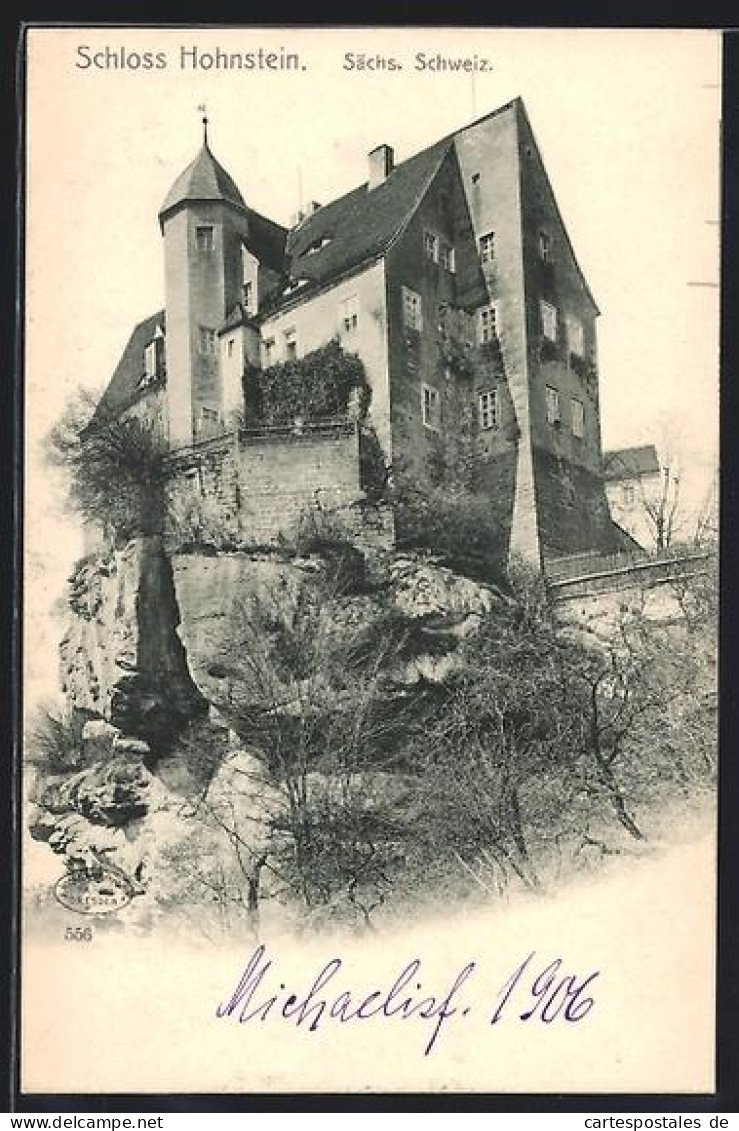 AK Hohnstein /Sächs. Schweiz., Schloss Hohnstein