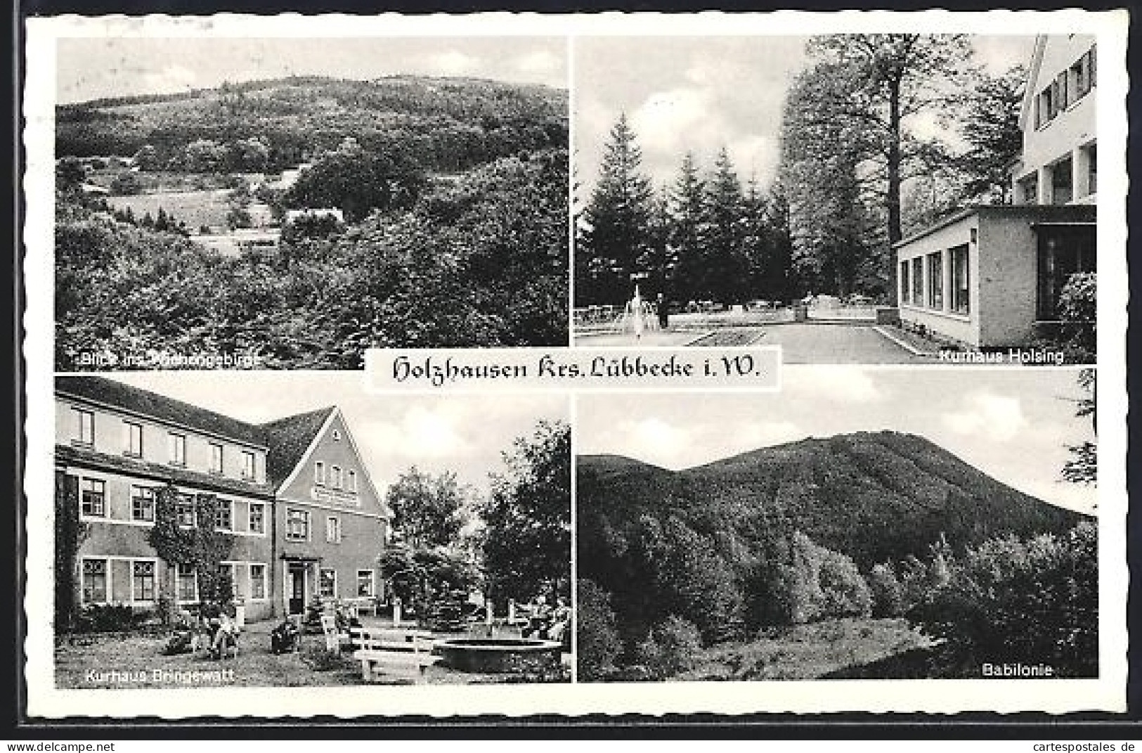 AK Holzhausen /Lübbecke, Kurhaus Holsing, Kurhaus Bringewatt, Babilonie