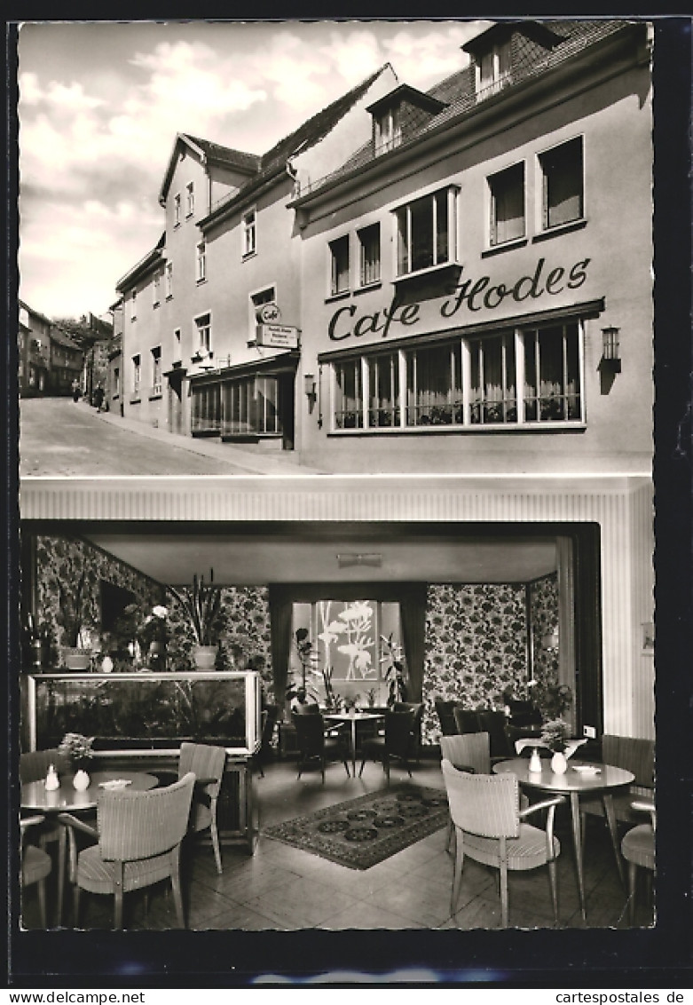AK Hünfeld, Cafe Hodes, Fuldaer Berg 26-28
