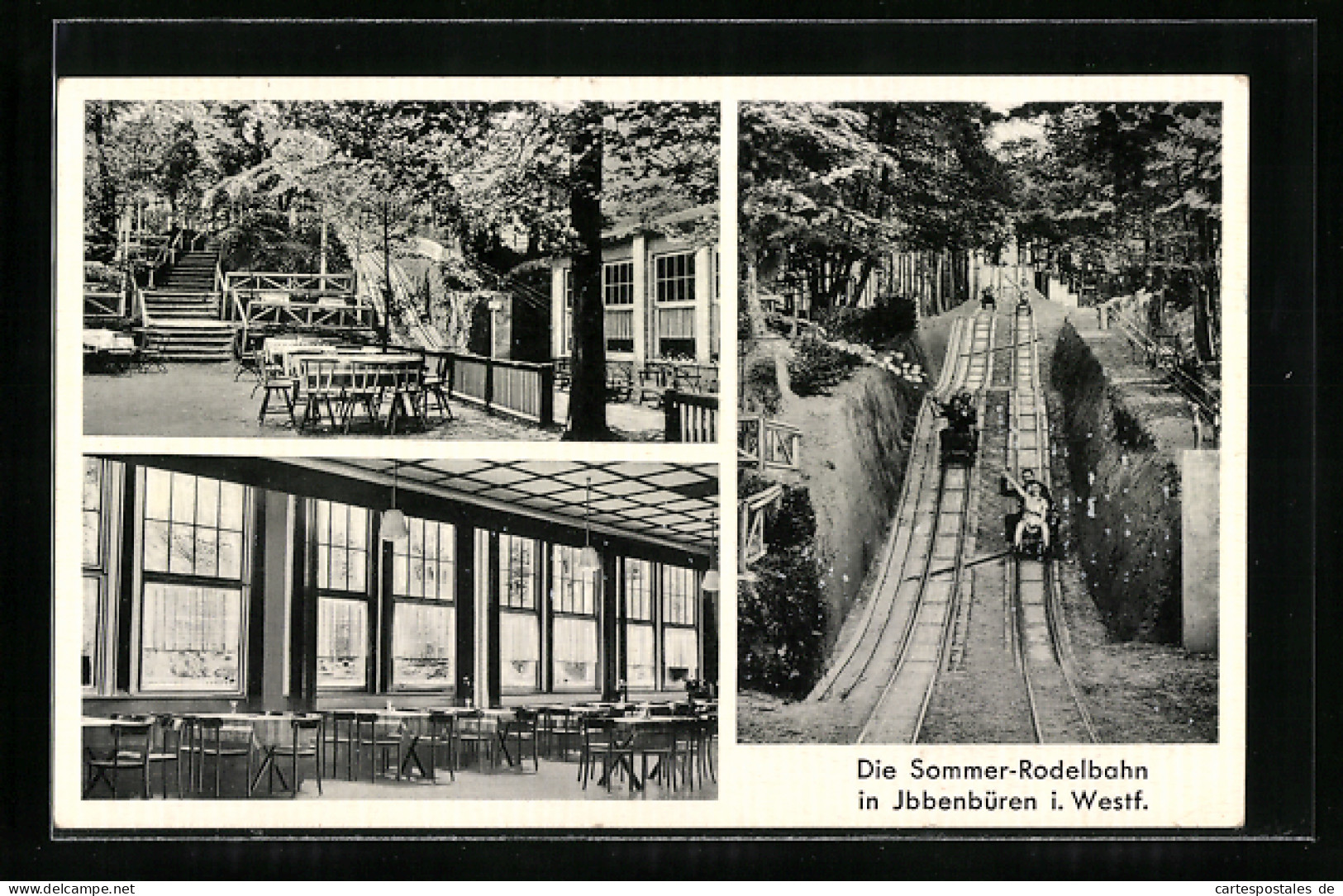 AK Ibbenbüren, Sommer-Rodelbahn, Mehrfachansichten mit Gastwirtschaft