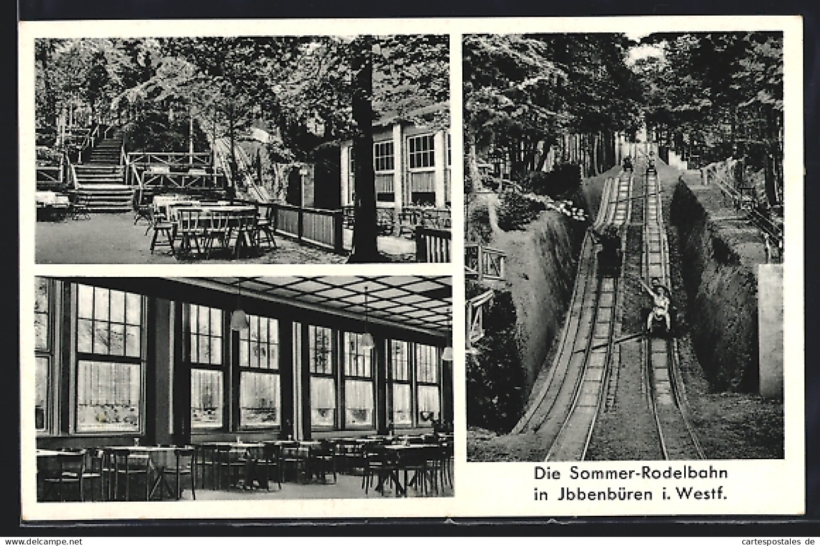 AK Ibbenbüren, Sommer-Rodelbahn, Mehrfachansichten mit Gastwirtschaft