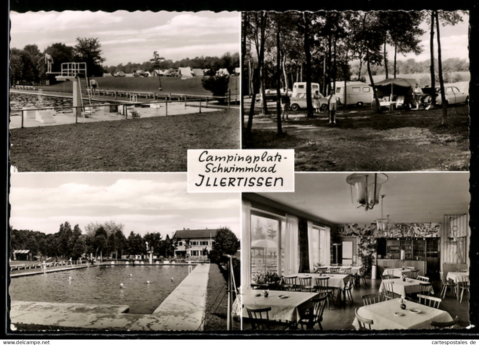 AK Illertissen, Campingplatz und Schwimmbad, Mehrfachansicht