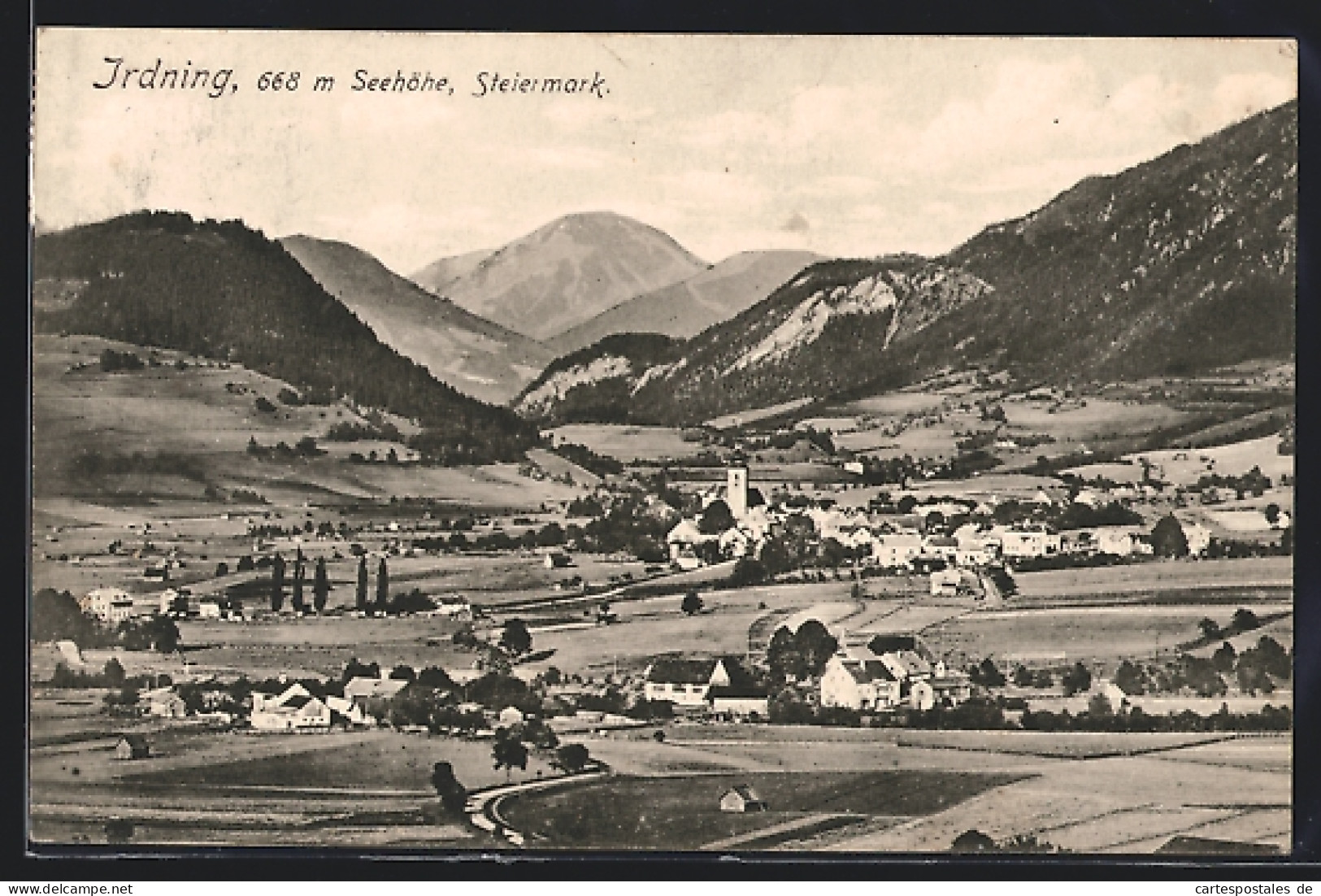 AK Irdning, Gesamtansicht mit Umgebung