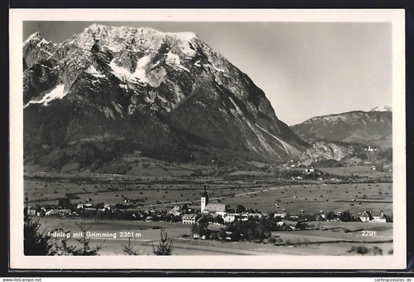 AK Irdning /Steiermark, Gesamtansicht mit Grimming