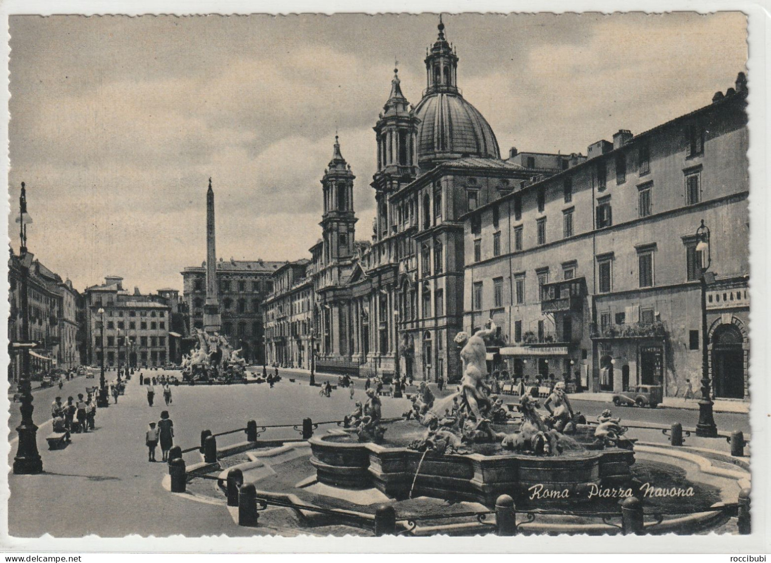AK Italien, Roma, Navona Platz, Lazio