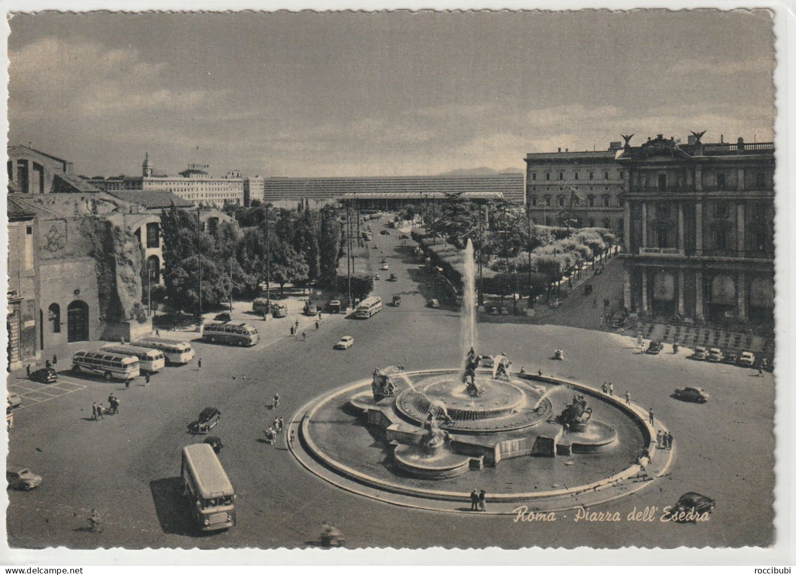 AK Italien, Roma, Piazza dell Esedra, Lazio