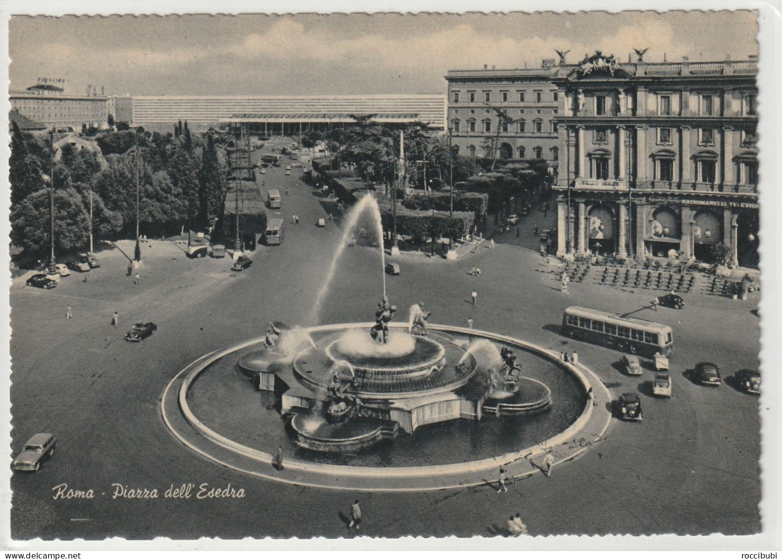 AK Italien, Roma, Piazza dell Esedra, Lazio