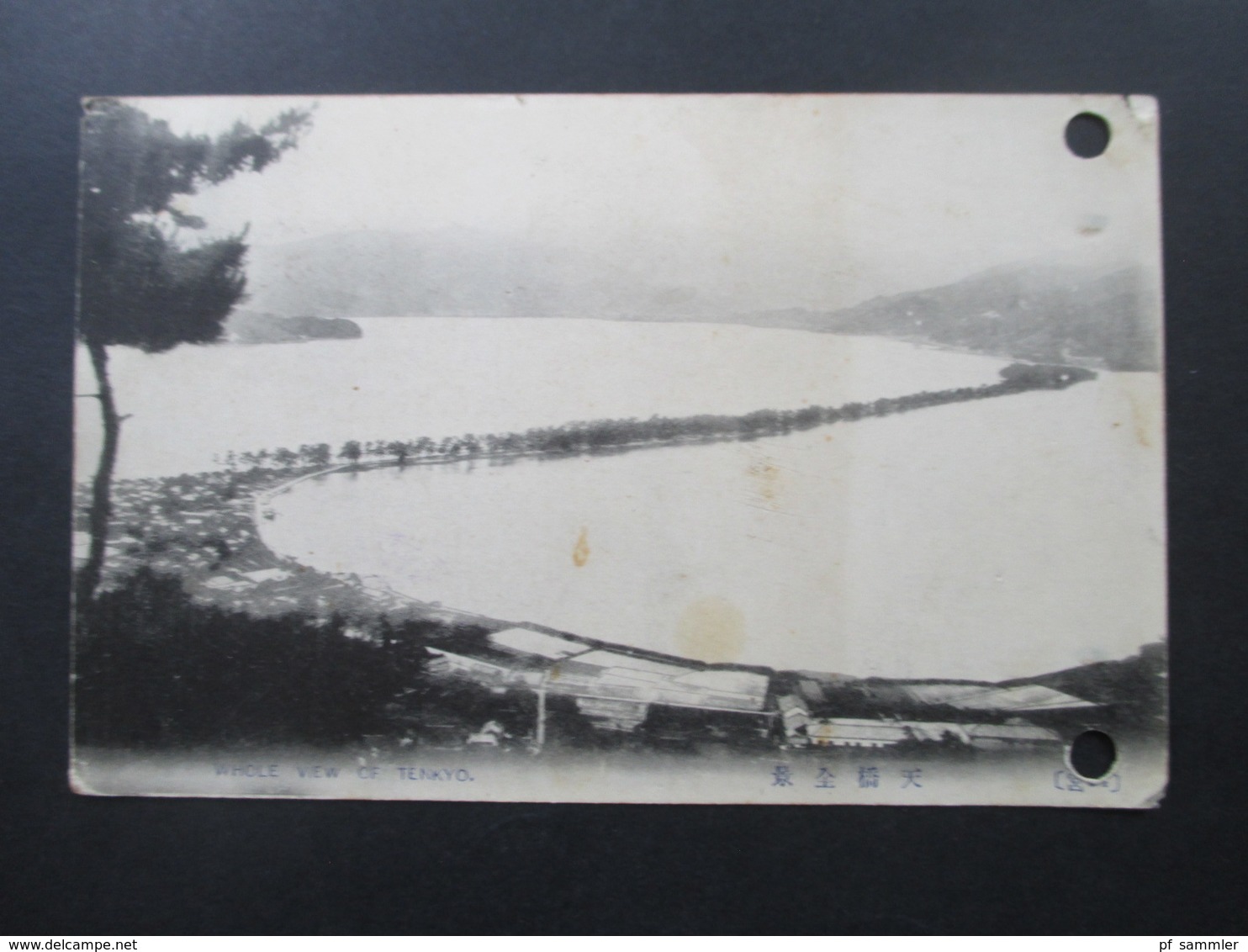 AK Japan um 1910 Whole View of Tenkyo / Himmelsleiter 2 Stempel 1x violett!!  nach Osnabrück gesendet