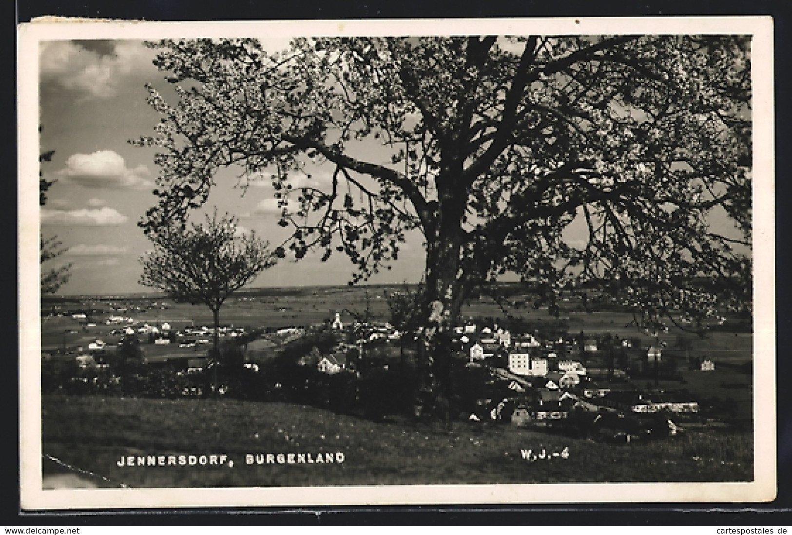 AK Jennersdorf, Ansicht der Ortschaft