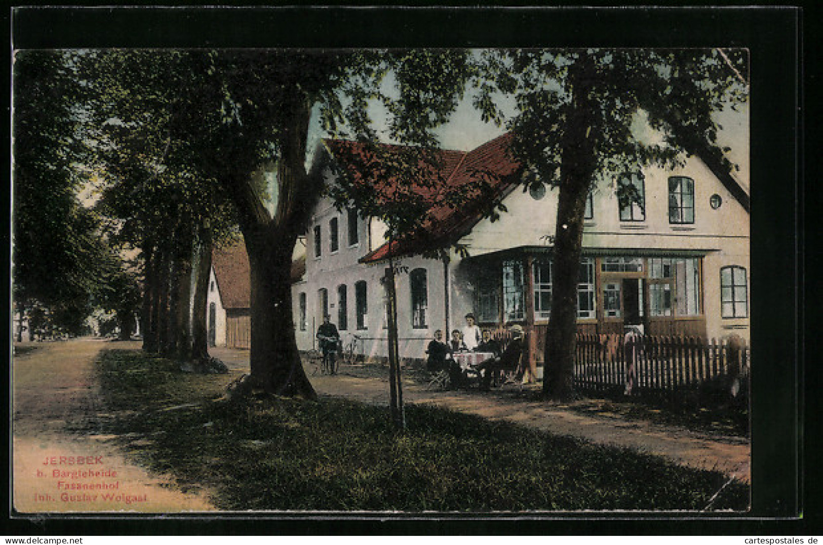AK Jersbek b. Bargteheide, Gasthaus Fasanenhof, Inh. Gustav Wolgast