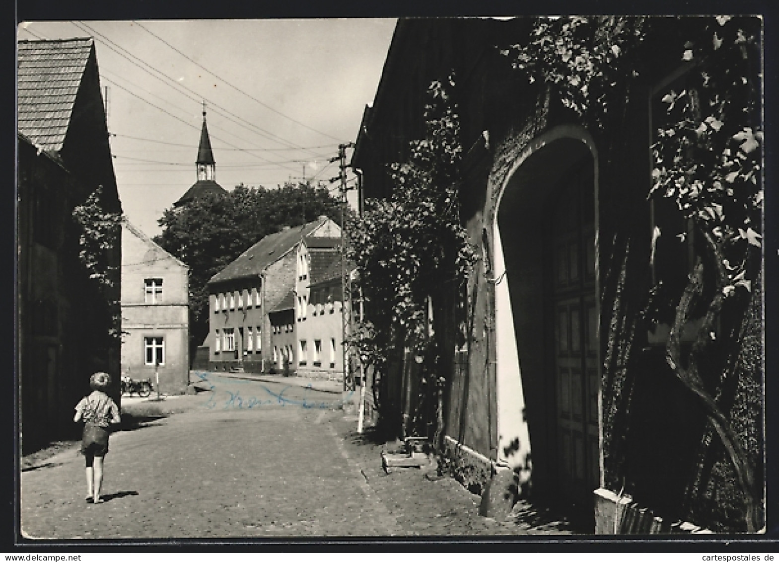 AK Jessen / Elster, Blick in die Fischerstrasse